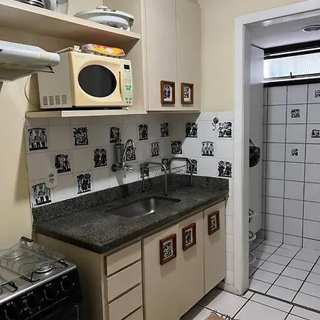 Apart Hotel Quarto E Sala Mobiliado Na Enseada Do Sua Vitória Exterior foto